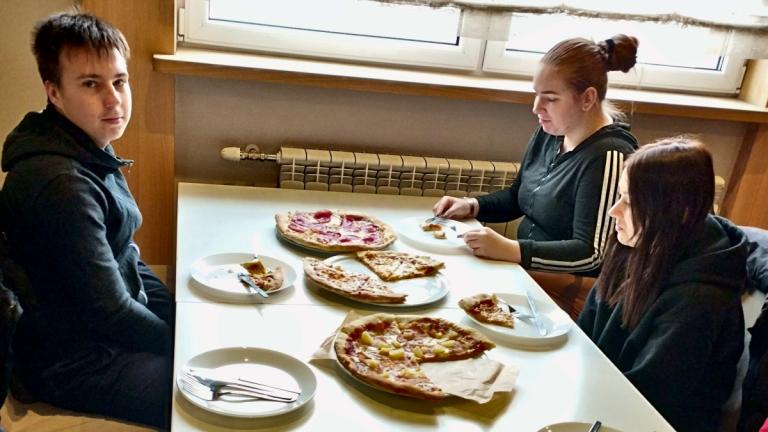 Hajnówka: Spotkanie przy pizzy