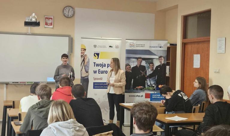 Projekt EURES GO FURTHER! – zajęcia w Branżowej Szkole Rzemiosła I stopnia w Łodzi