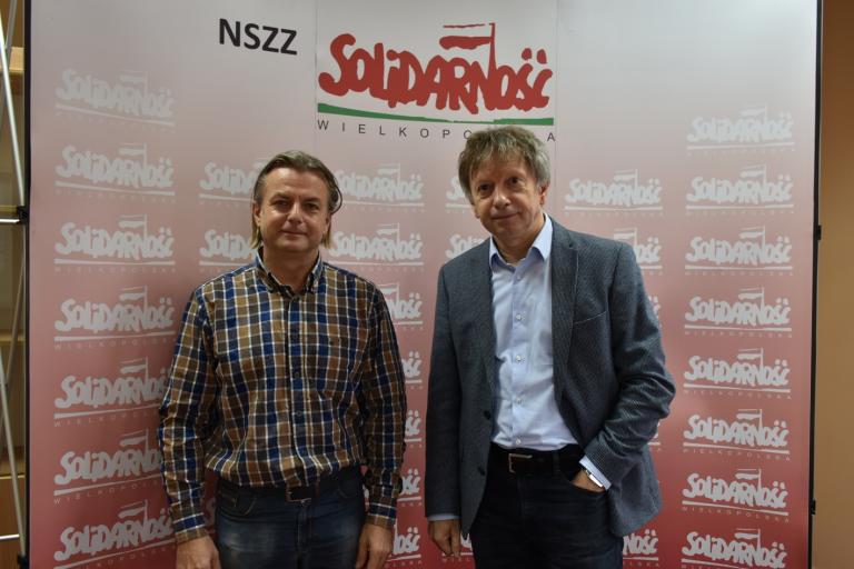 Spotkanie Zastępcy Wielkopolskiego Wojewódzkiego Komendanta OHP z Przewodniczącym Zarządu Regionu NSZZ „Solidarność”