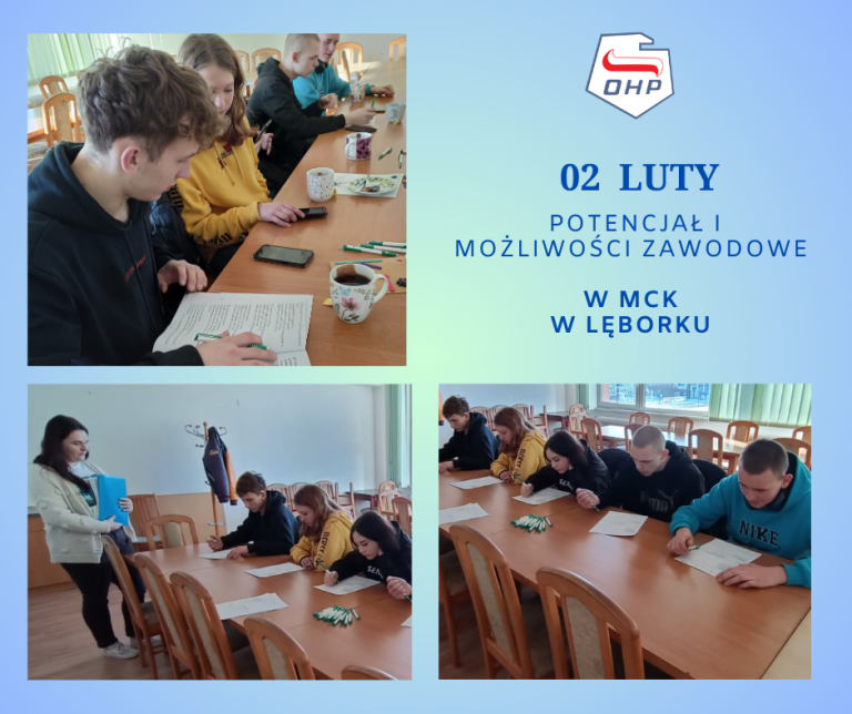„Mój potencjał i możliwości zawodowe” w Młodzieżowym Centrum Kariery w Lęborku