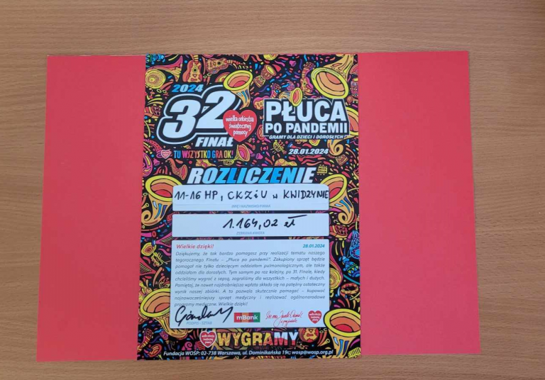 Podsumowanie WOŚP w Kwidzynie