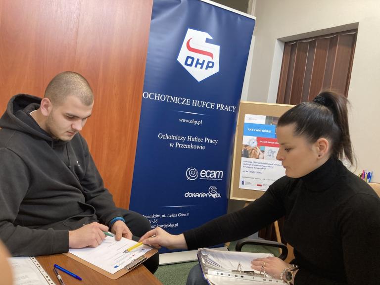 Wsparcie doradcy zawodowego w Hufcu Pracy w Przemkowie