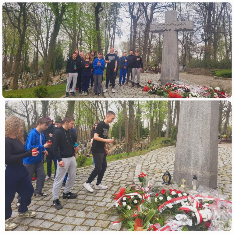 Młodzież 11-19 Hufca Pracy w Słupsku upamiętniła Ofiary Zbrodni Katyńskiej