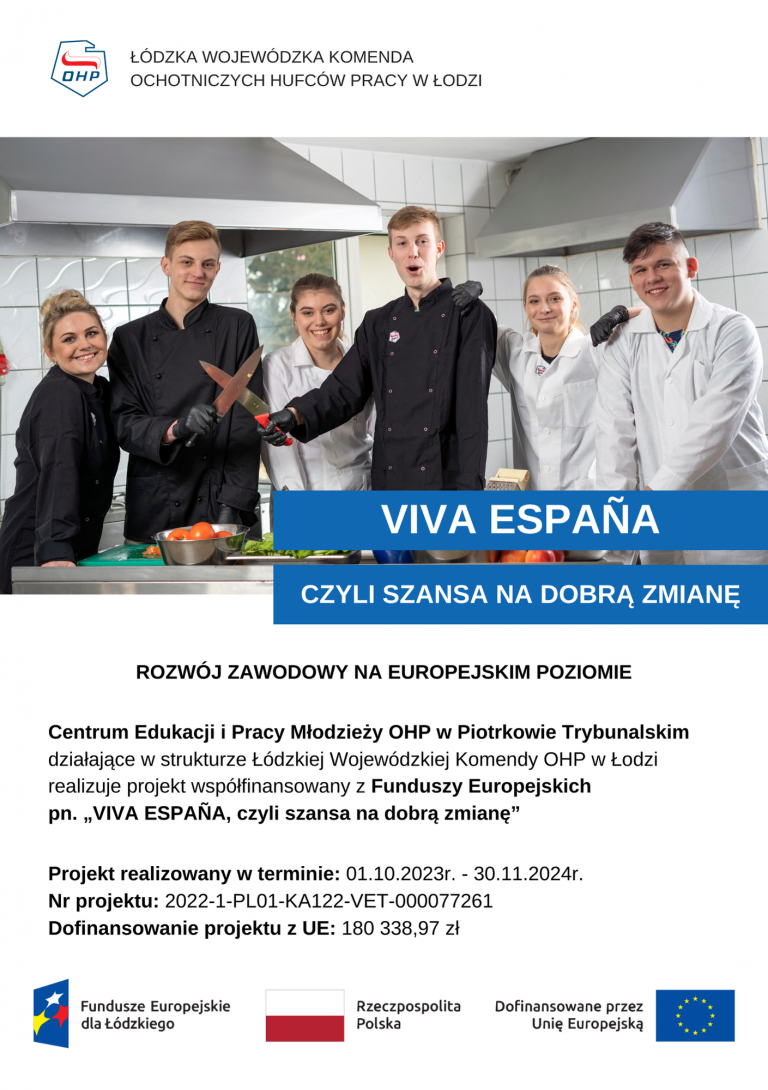 #VivaEspania - projekt współfinansowany z programu Fundusze Europejskie dla Rozwoju Społecznego 2021-2027