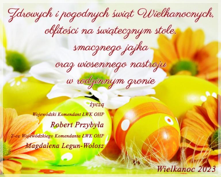 Spokojnych i radosnych Świąt Wielkanocnych