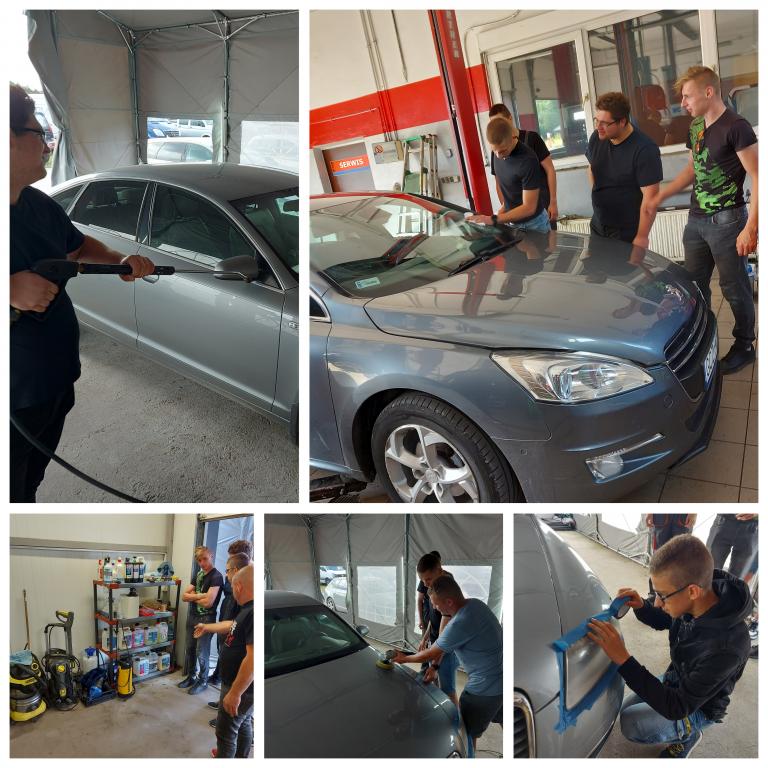 Zakończenie kursu „Autodetailing samochodowy” w 11-19 Hufcu Pracy w Słupsku 