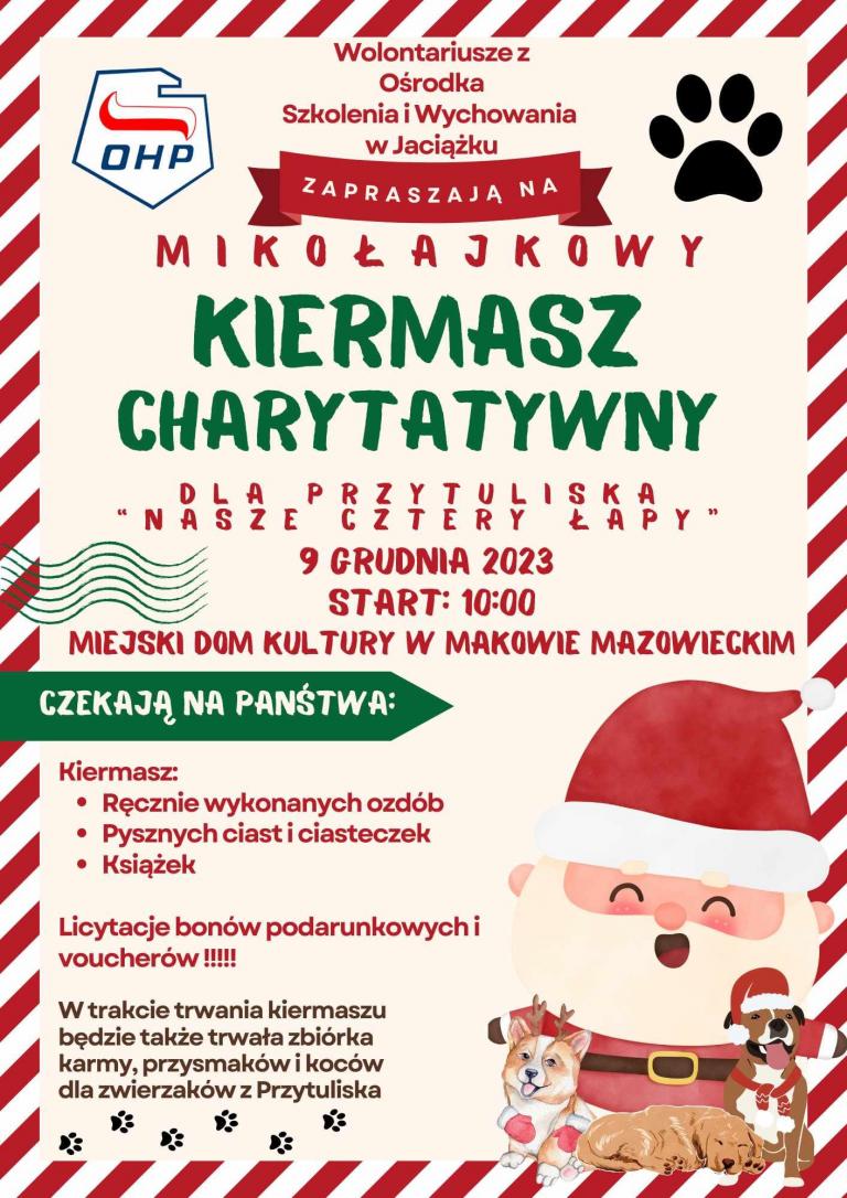 Mikołajkowy Kiermasz Charytatywny