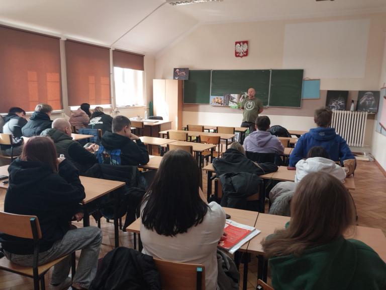 Spotkanie z przedstawicielem Nyskiej Grupy Przyrodniczej 