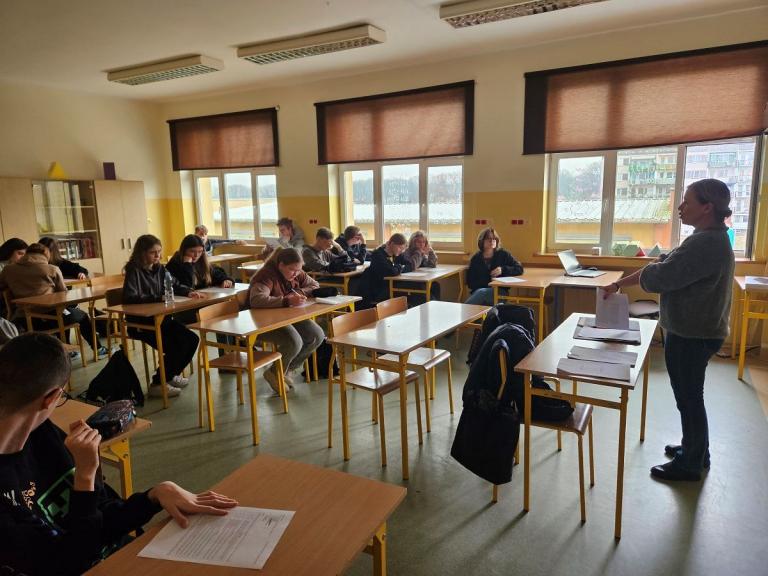 Spotkanie Kadry MCK OHP z Bolesławca z młodzieżą z 8 klas
