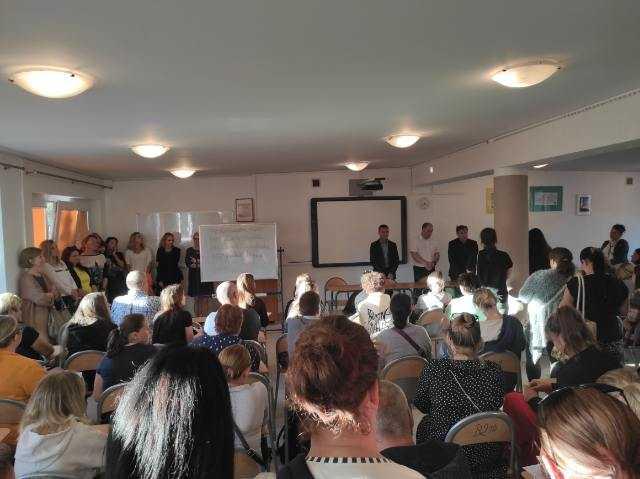 Zebranie z rodzicami klas I w ZSOiO w Pruszczu Gdańskim