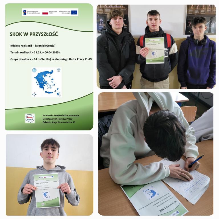 Rekrutacja młodzieży 11-19 Hufca Pracy do projektu „Skok w przyszłość” w ramach ERASMUS+ 