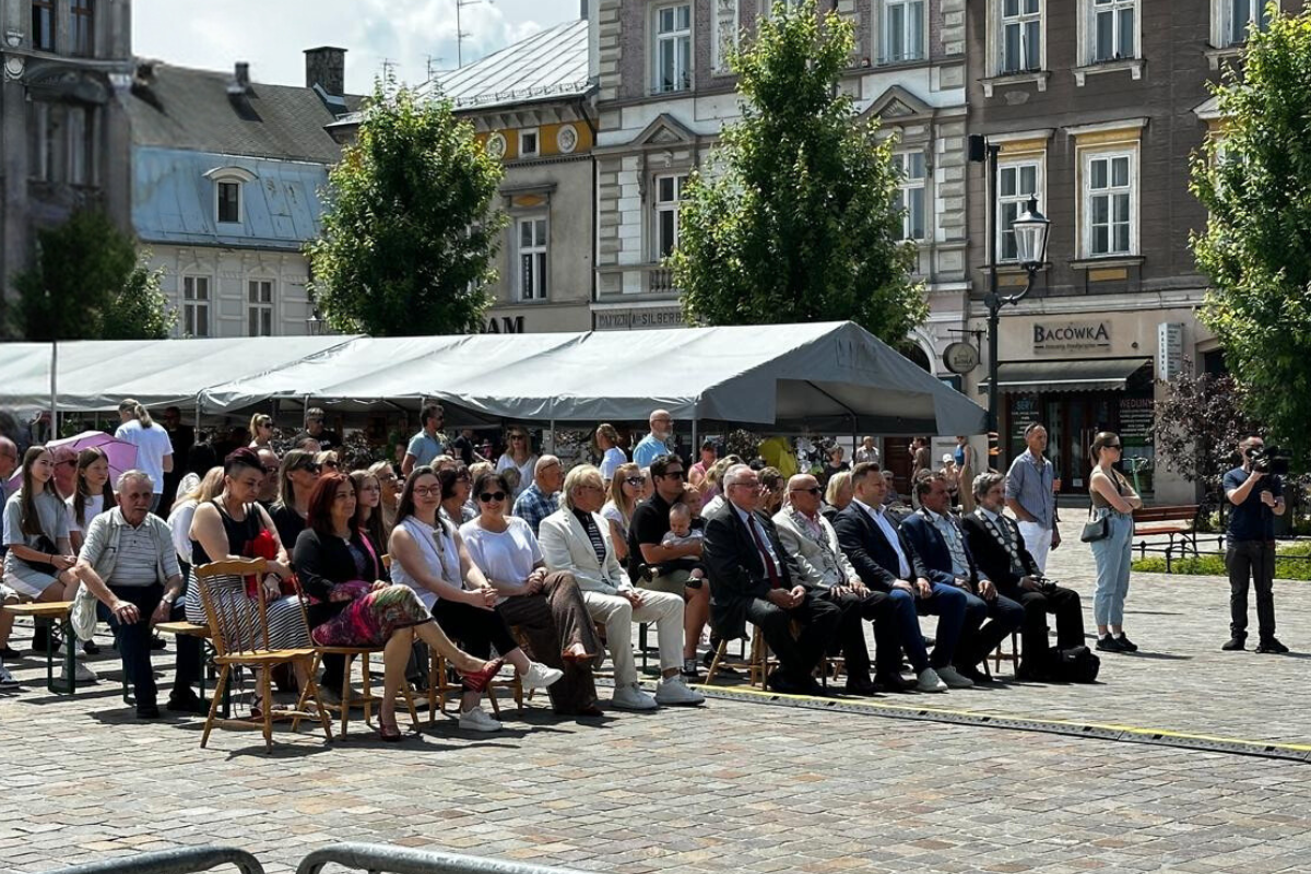 Pani Komendant podczas wydarzenia w Bielsku-Białej