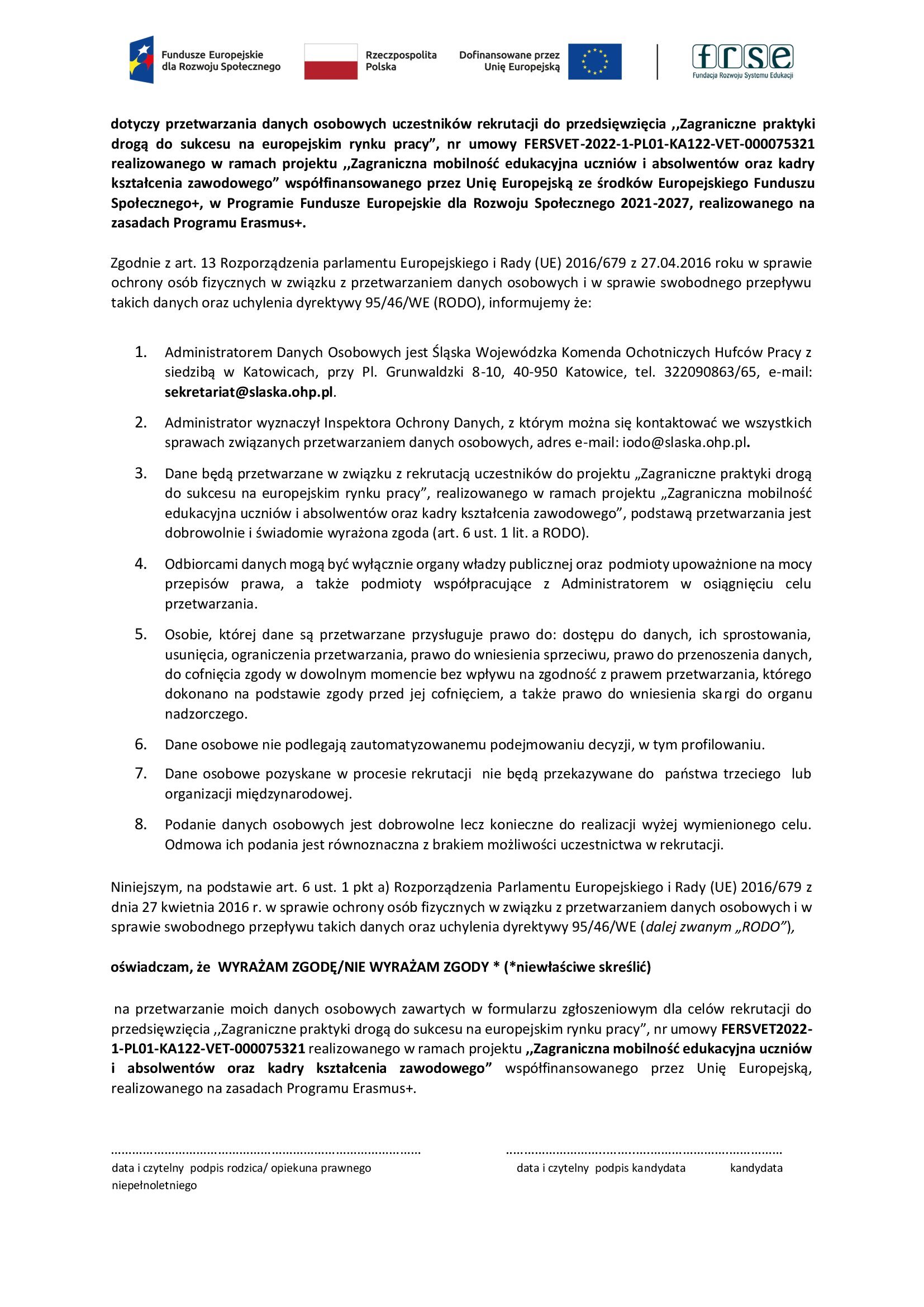 FORMULARZ ZGŁOSZENIOWY DLA UCZNIA 00003