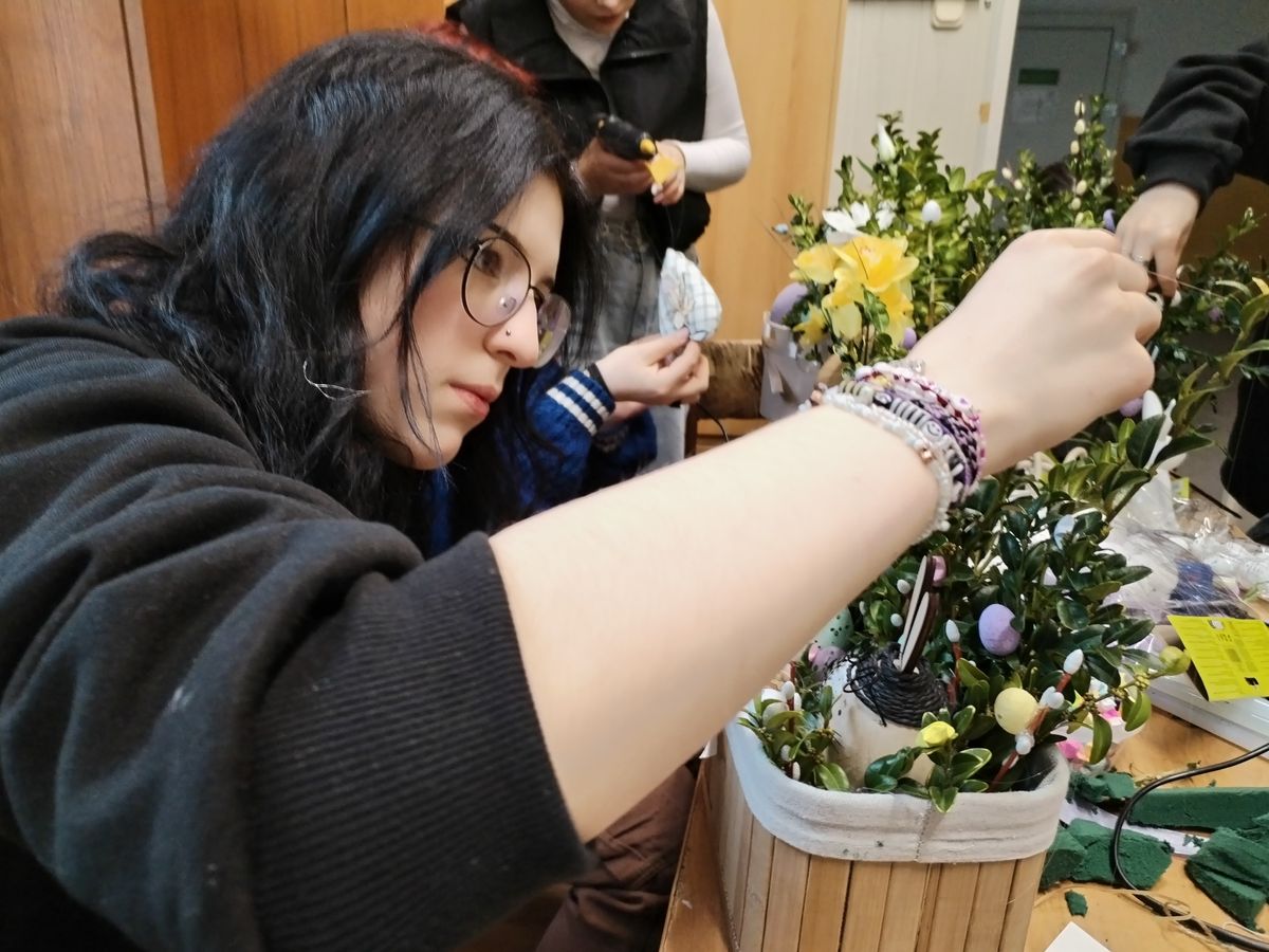 Warsztaty plastyczne o tematyce wiosenno wielkanocnej w sanockim Hufcu 2