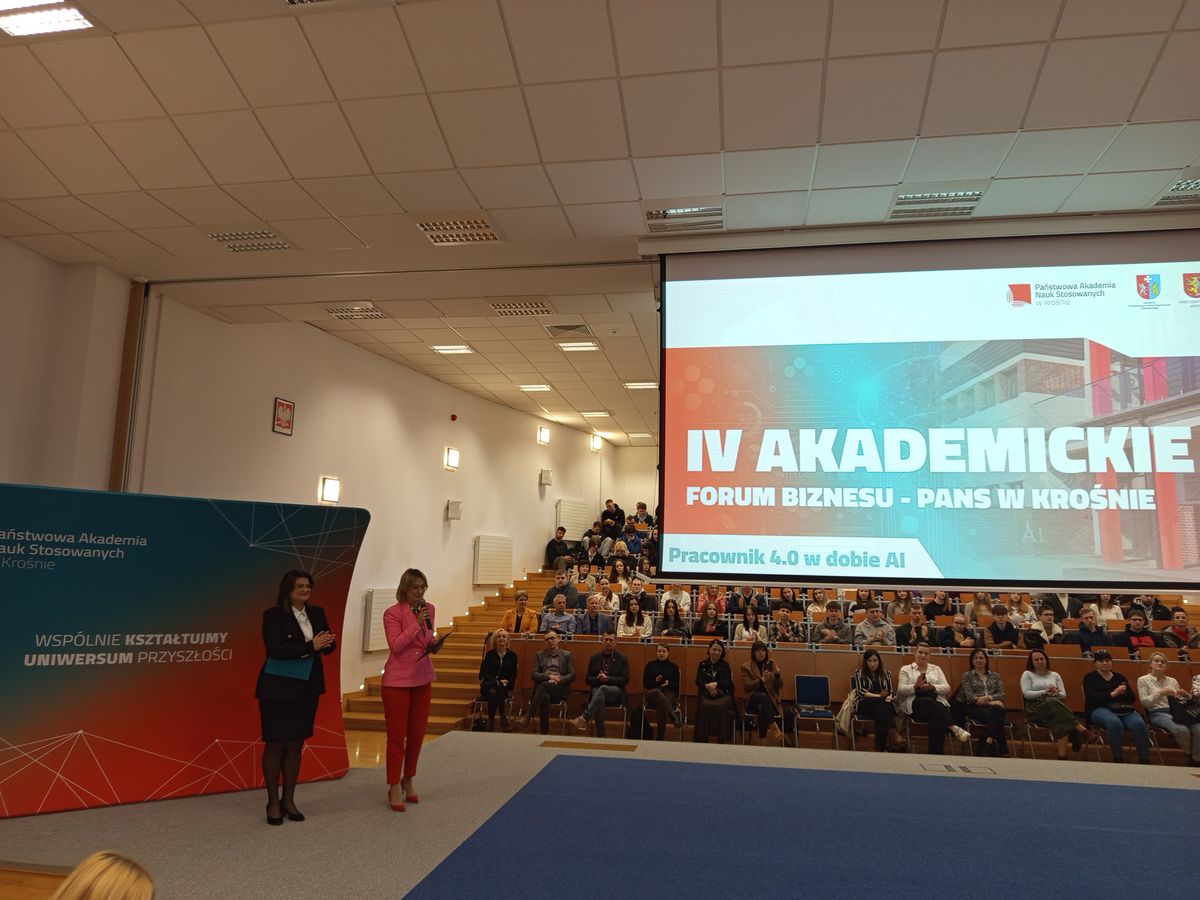 MŁODZI W ŚWIECIE BIZNESU IV AKADEMICKIE FORUM BIZNESU PANS W KROŚNIE 1